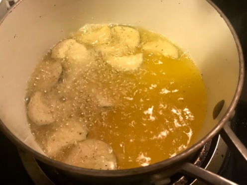 pickles in the fryer
